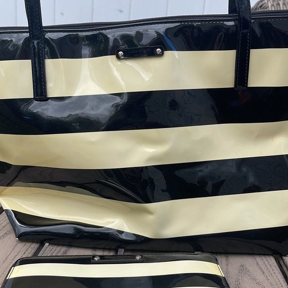 Kate Spade Sophie black and cream tote with matching wallet - Picture 5 of 16